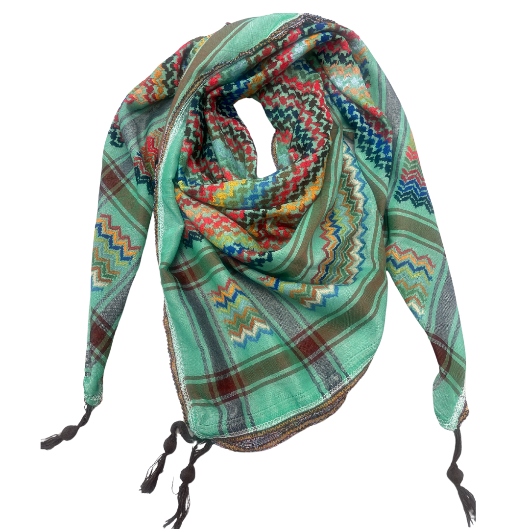 Emerald Green Kuffiyeh Scarf