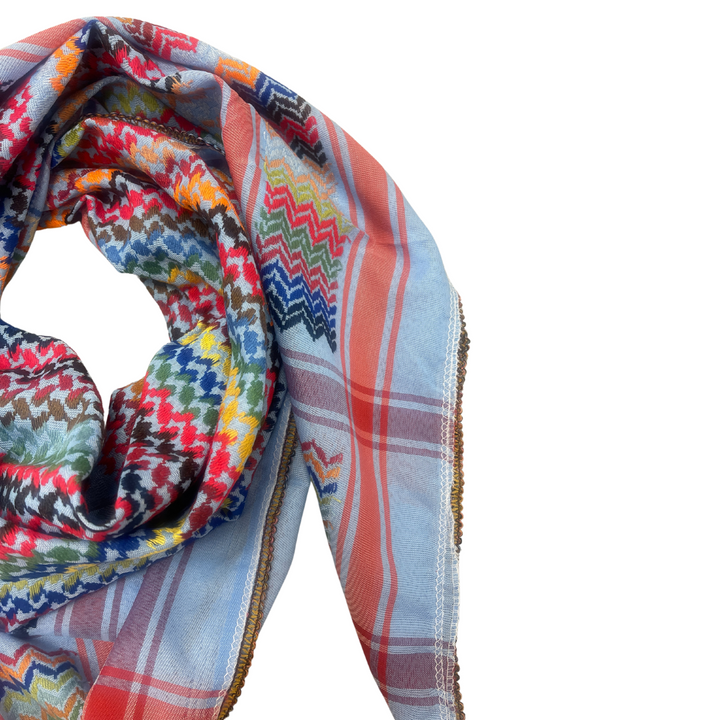 Blueberry Kuffiyeh Scarf