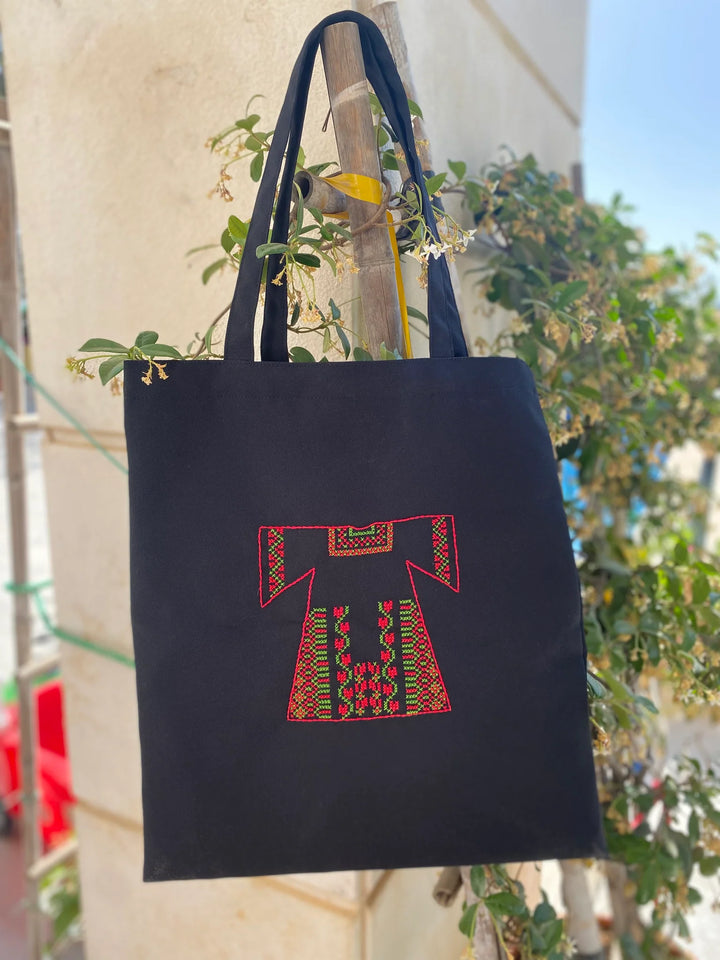 Hand-embroidered Thobe Tote Bag (Double-Sided)