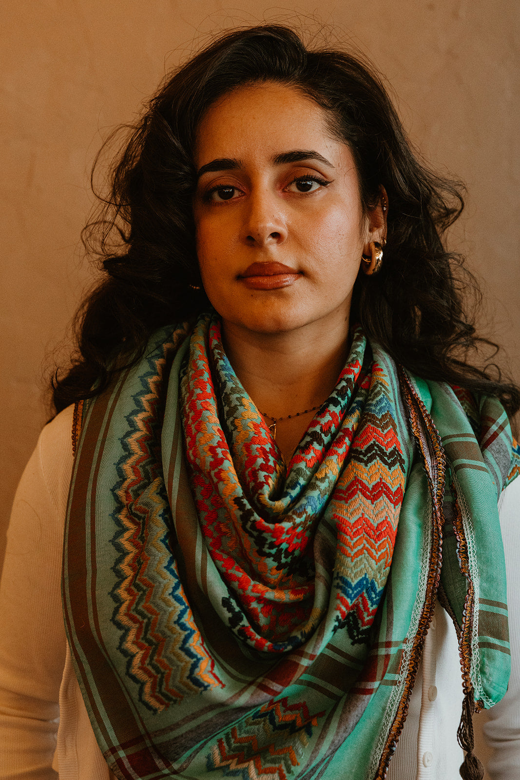 Emerald Green Kuffiyeh Scarf