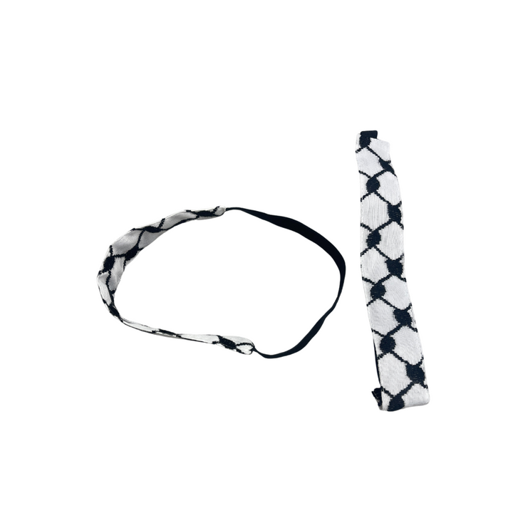 Headband Kuffiyeh - Black and White
