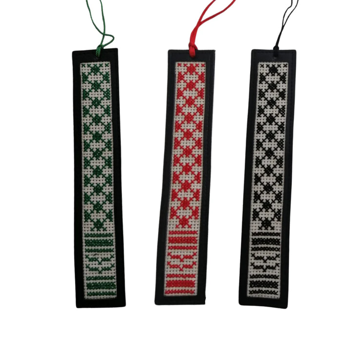 Kuffiyeh Hand-Embroidered Bookmark