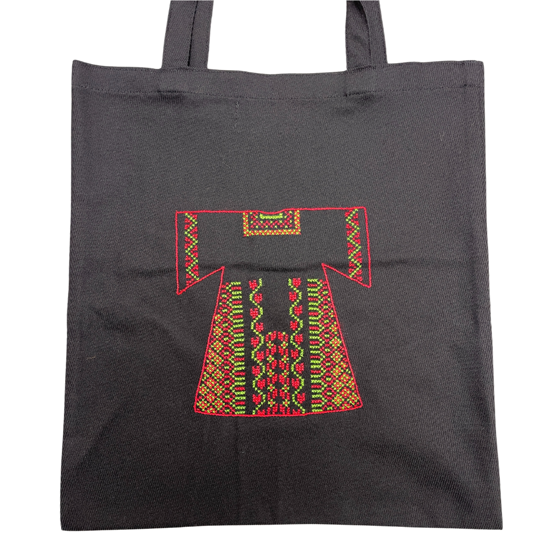 Hand-embroidered Thobe Tote Bag (Double-Sided)