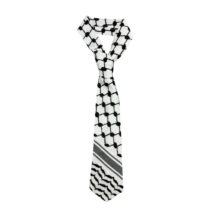 Kuffiyeh Black and White Tie