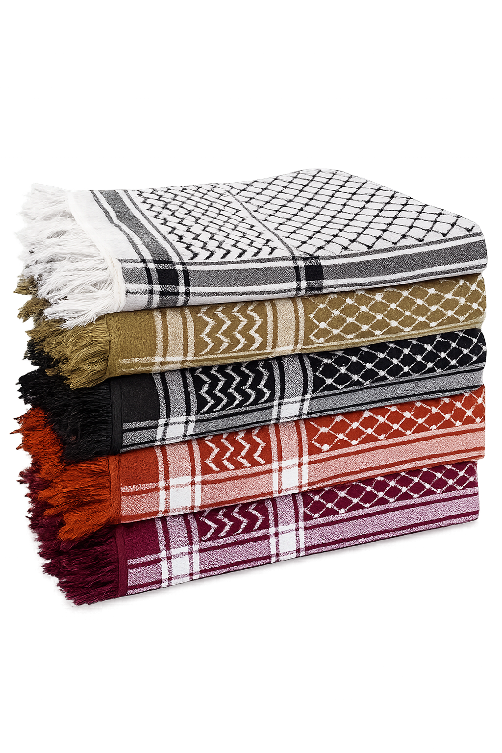 Cozy Kuffiyeh Scarf - White