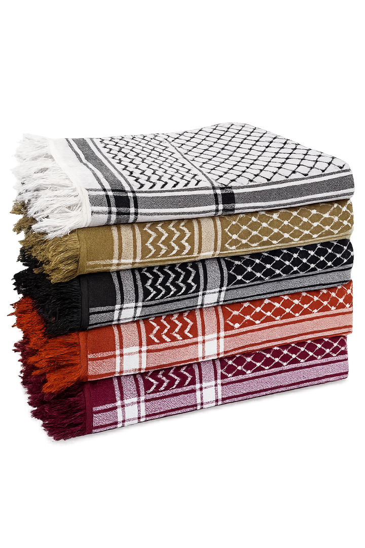 Cozy Kuffiyeh Scarf - White