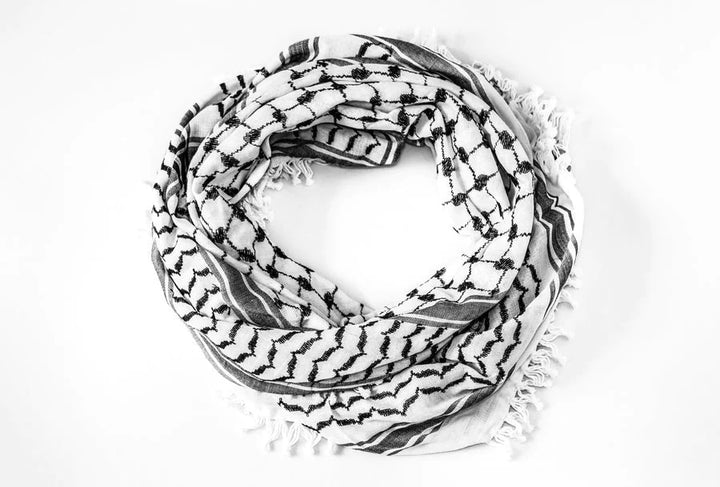 Black and White Kuffiyeh (Basic) - Made in Jordan