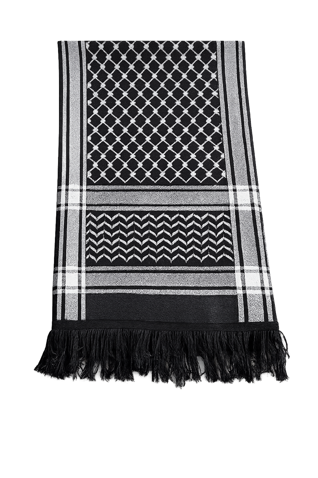 Cozy Kuffiyeh Scarf - Black