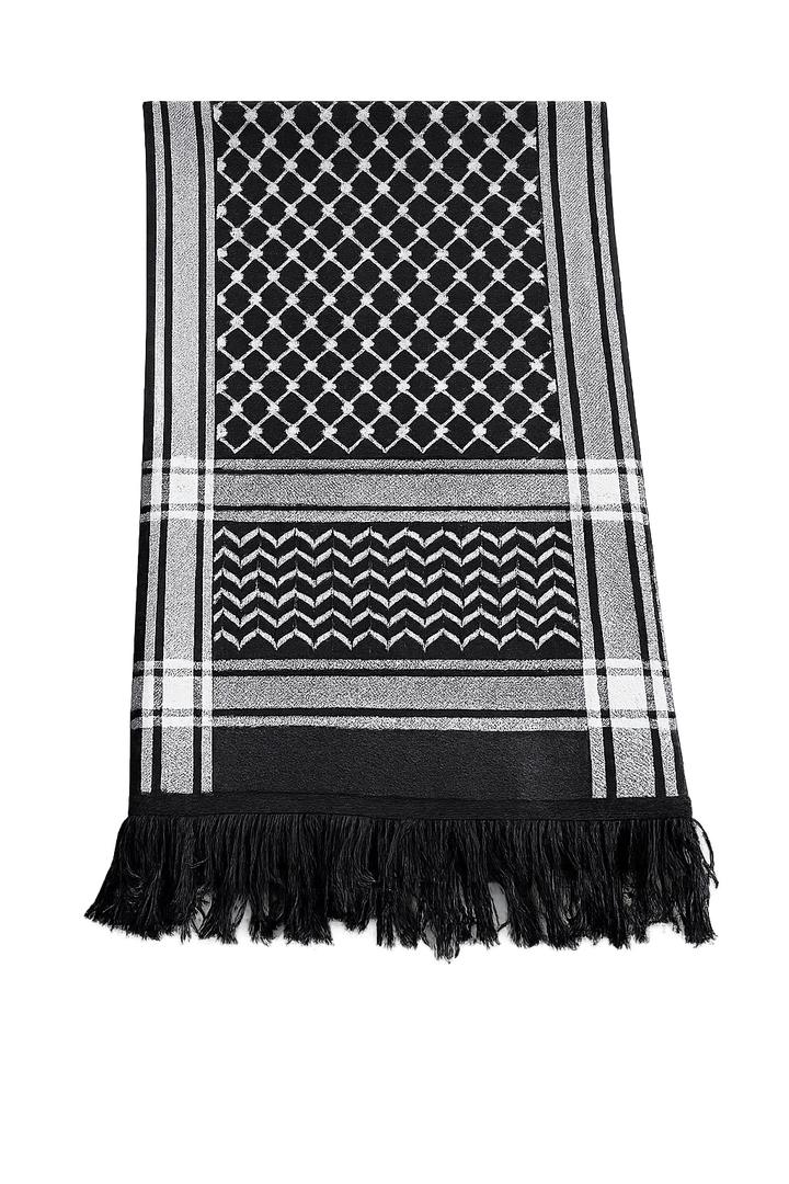 Cozy Kuffiyeh Scarf - Black