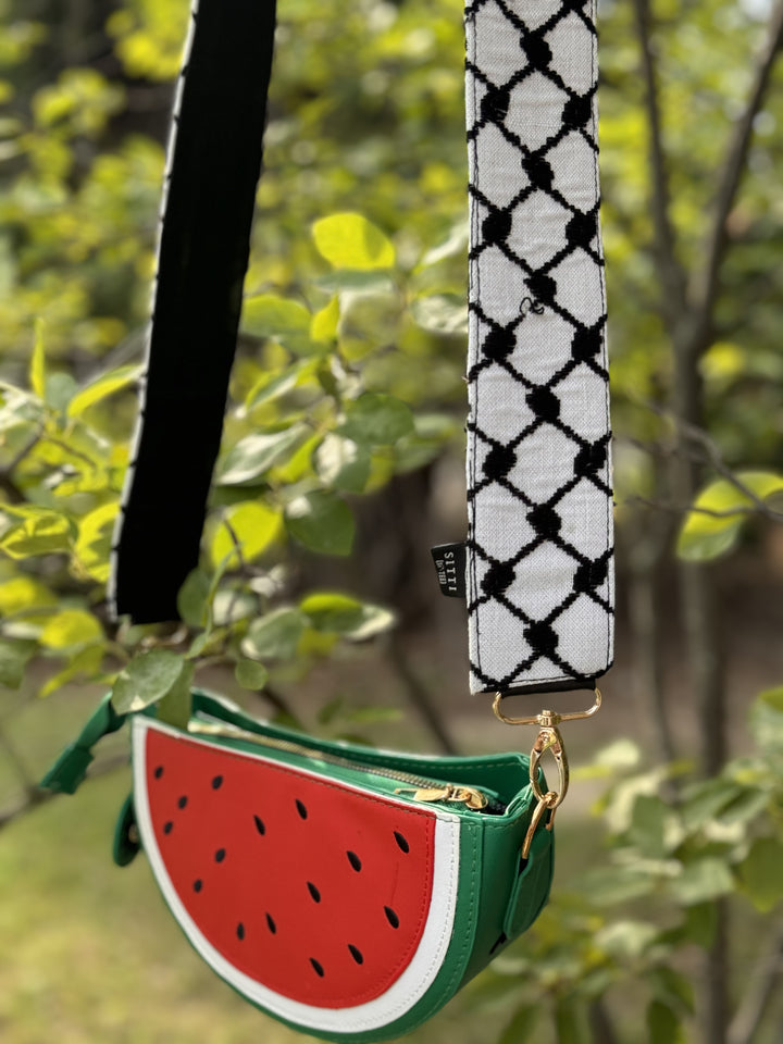 Watermelon Purse + Kuffiyeh Strap (Camera / Bag Strap) - BUNDLE