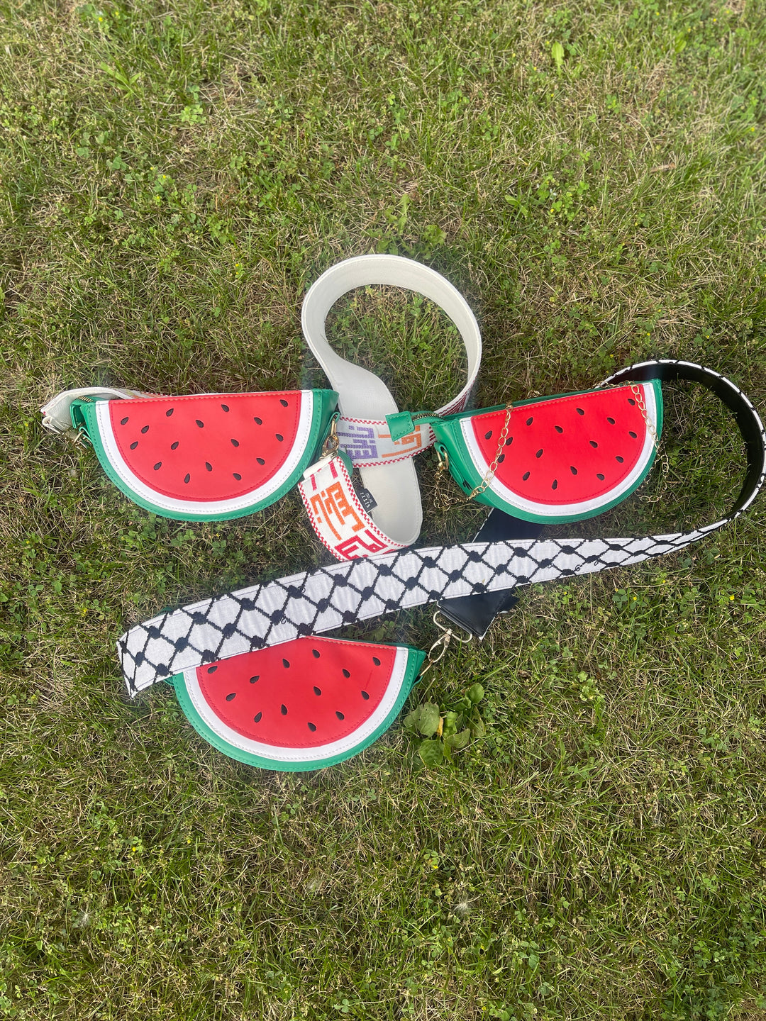 Watermelon Purse + Kuffiyeh Strap (Camera / Bag Strap) - BUNDLE