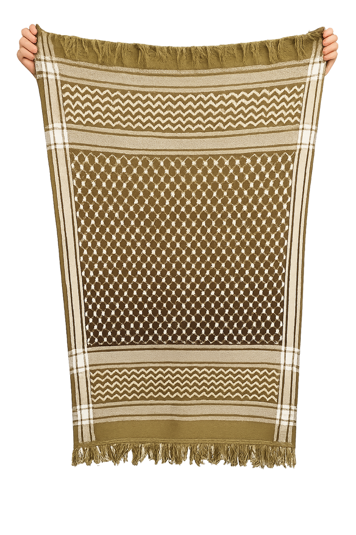Cozy Kuffiyeh Scarf - Olive