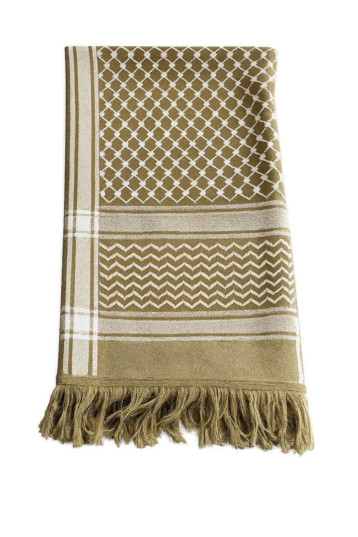 Cozy Kuffiyeh Scarf - Olive