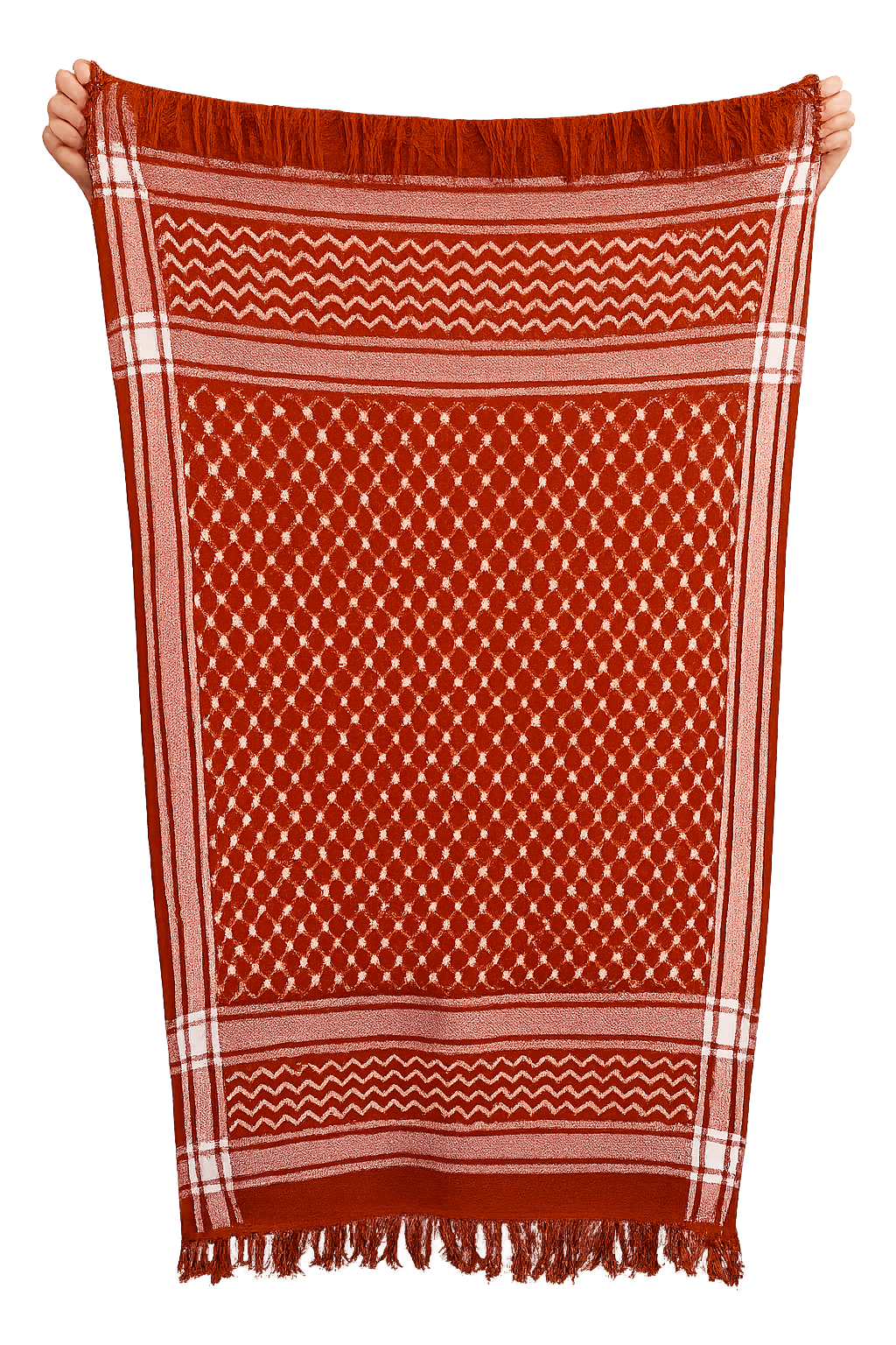 Cozy Kuffiyeh Scarf - Orange