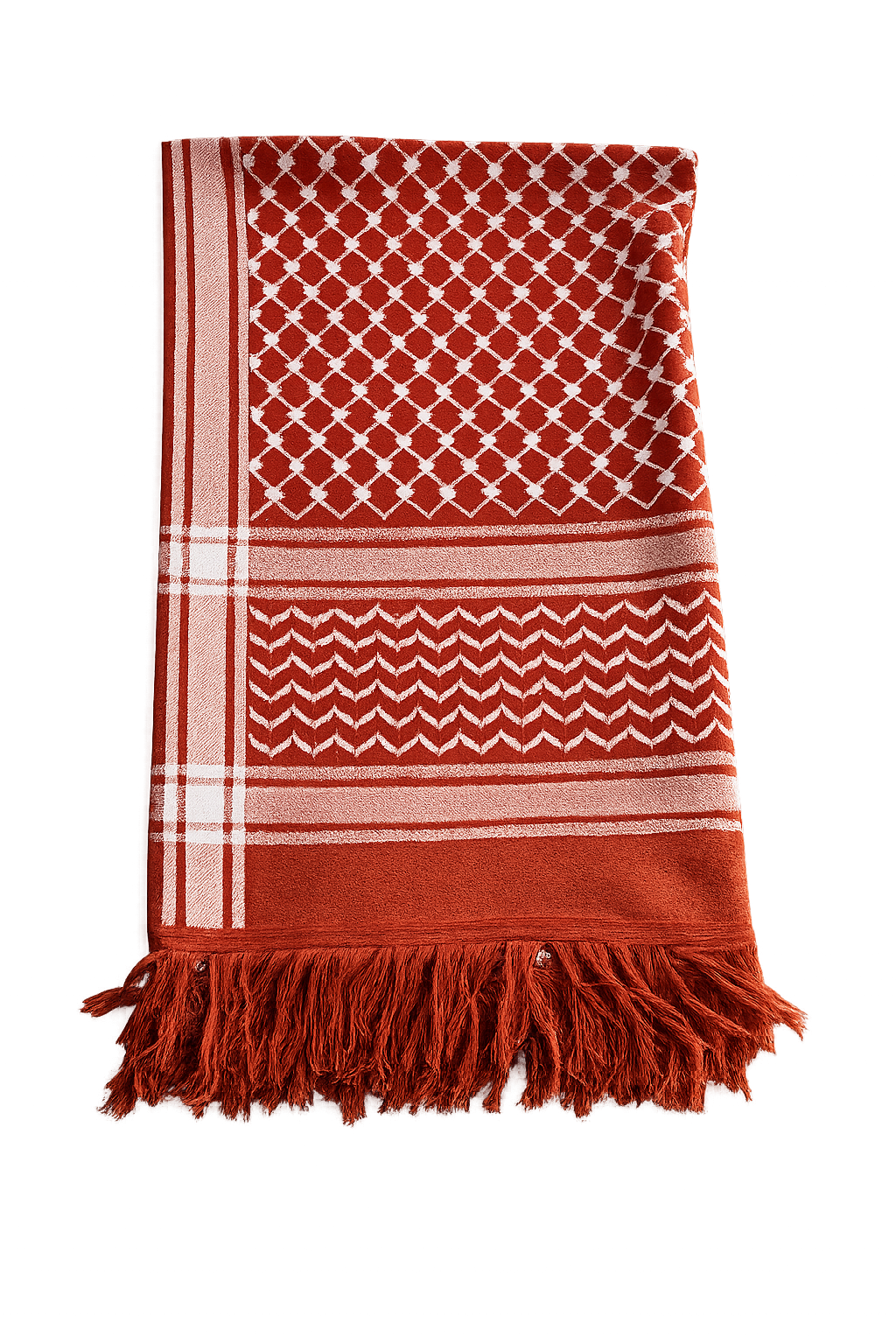 Cozy Kuffiyeh Scarf - Orange
