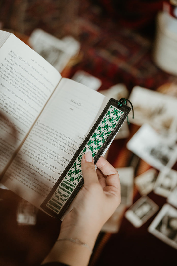 Kuffiyeh Hand-Embroidered Bookmark