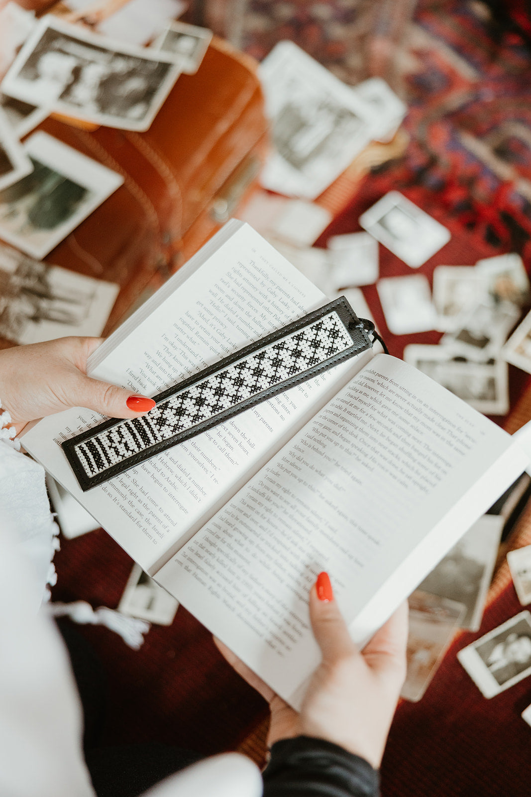 Kuffiyeh Hand-Embroidered Bookmark