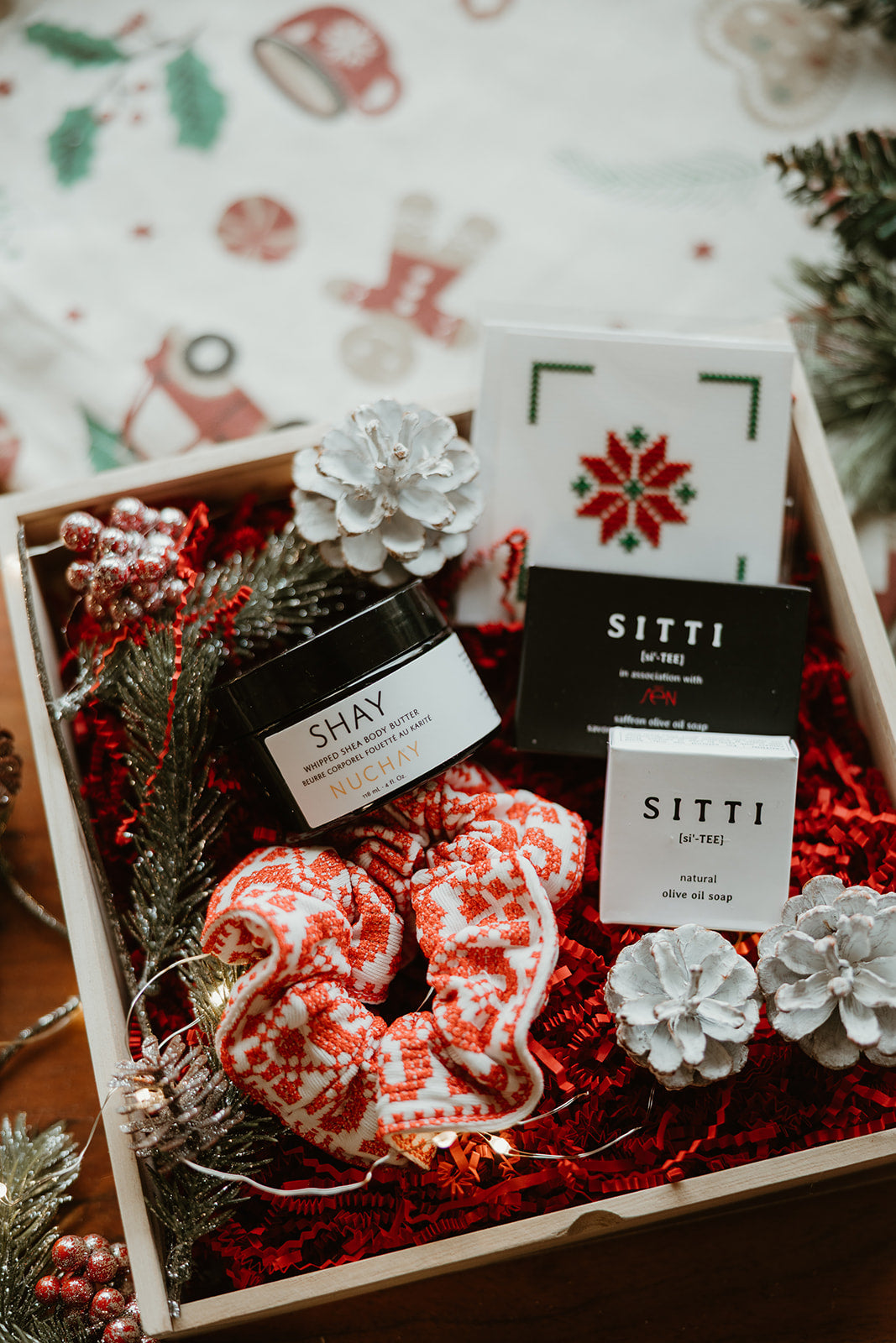 Red Tatreez Holiday Beauty Gift Box