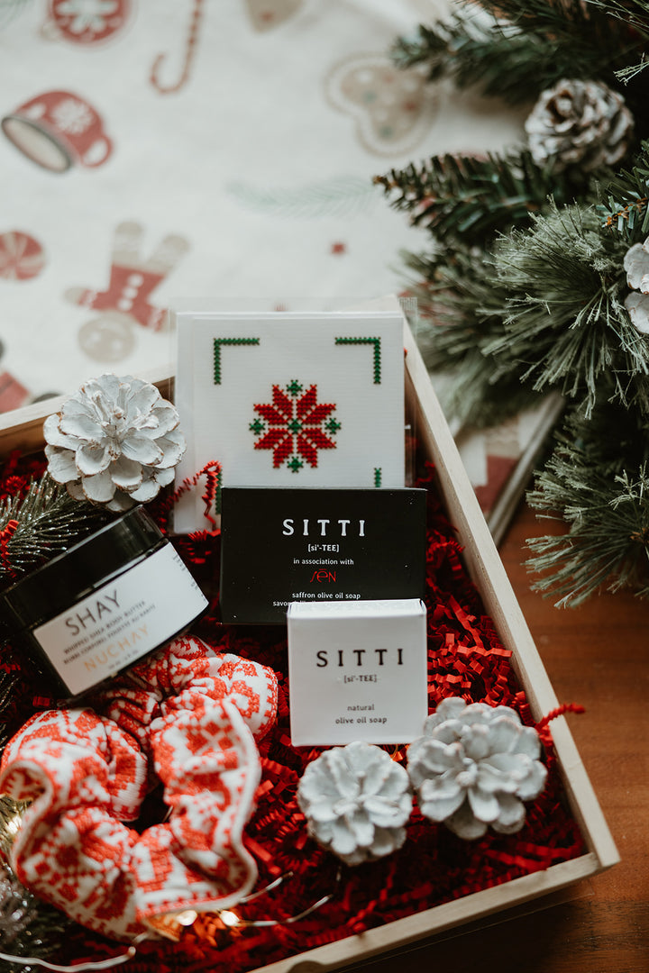 Red Tatreez Holiday Beauty Gift Box