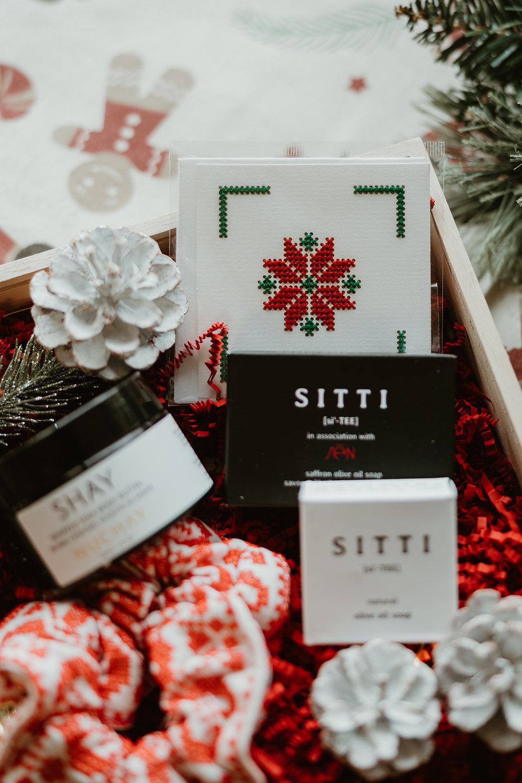 Red Tatreez Holiday Beauty Gift Box