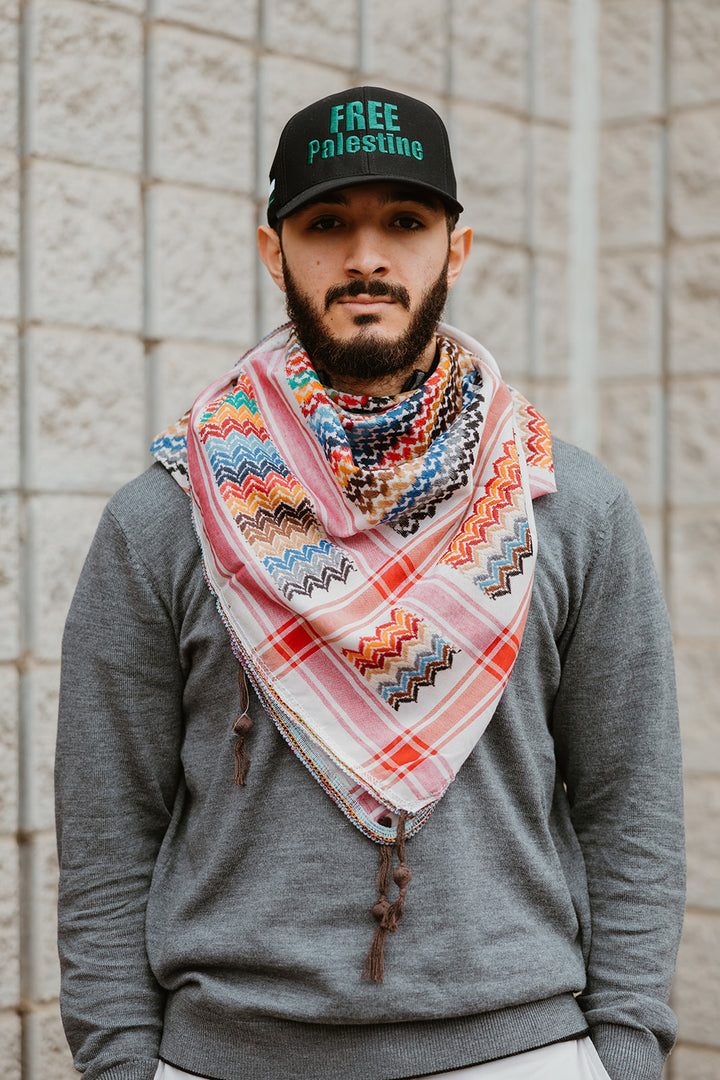 Cream Kuffiyeh Scarf