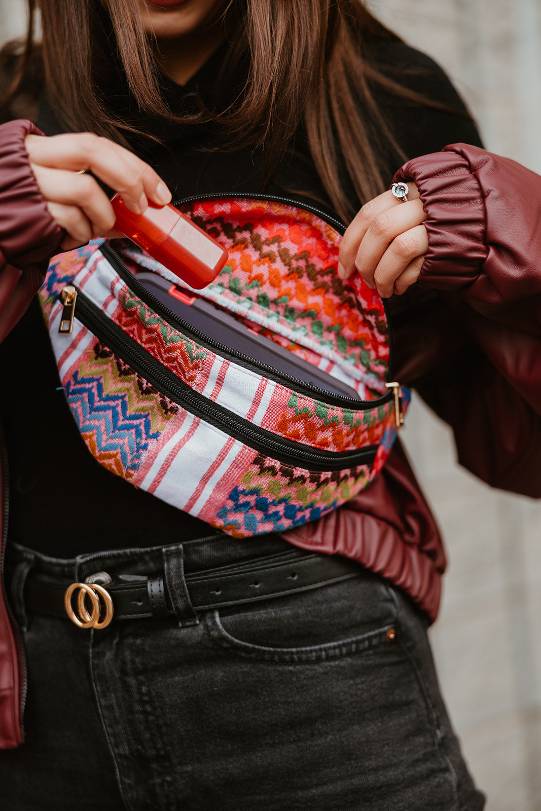 Strawberry Kuffiyeh Fannypack