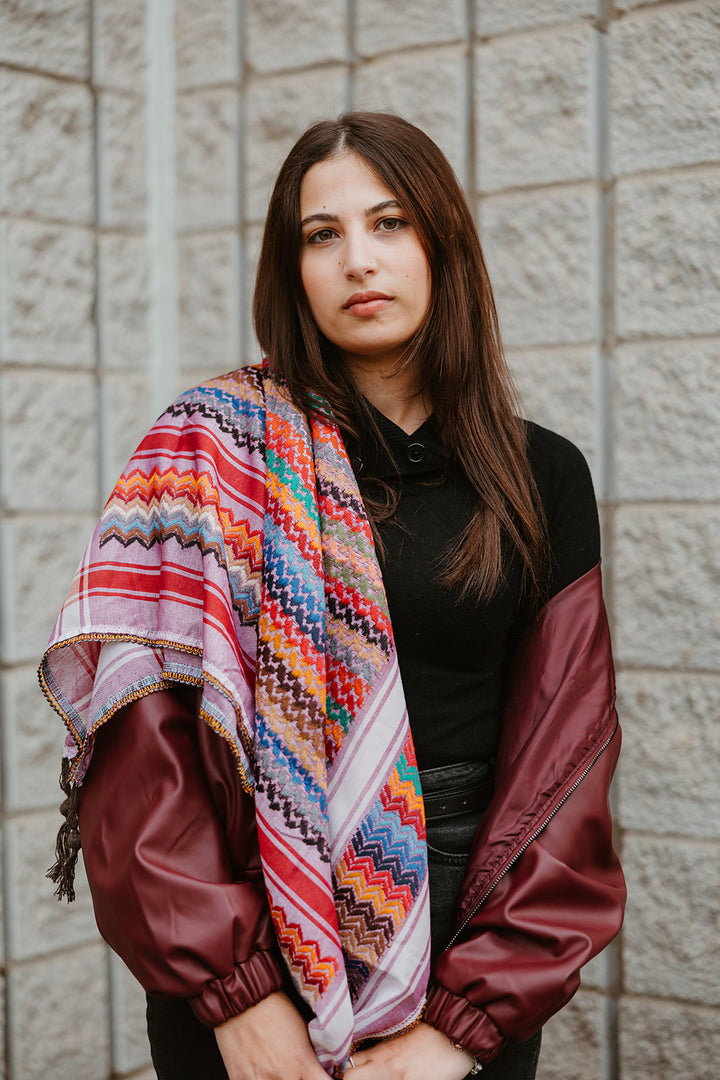 Eggplant Kuffiyeh Scarf