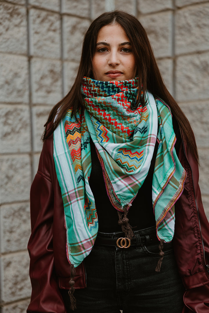 Emerald 2.0 Green Kuffiyeh Scarf