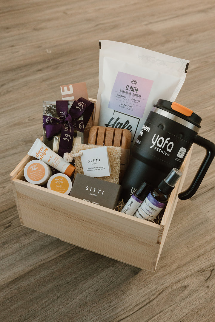 Wellness Retreat Premium Gift Box (4 Tumbler Colors)