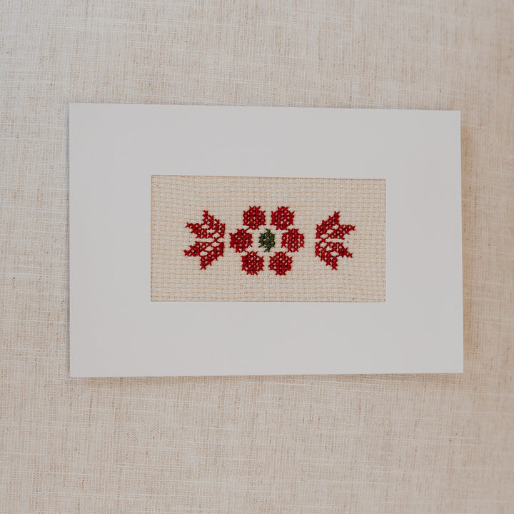 Hand-Embroidered Card - Jenin