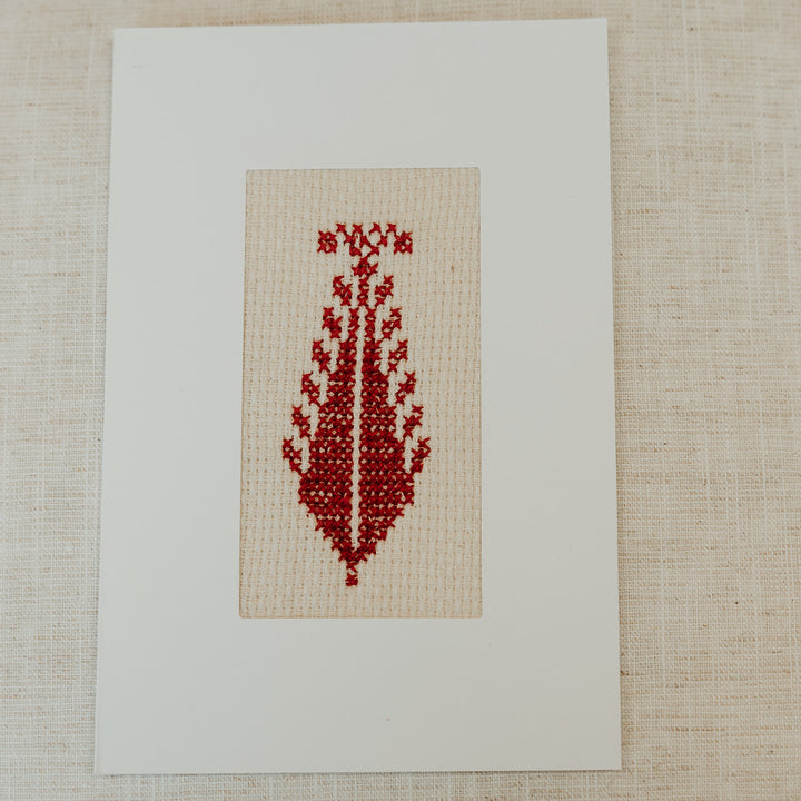 Hand-Embroidered Card - Tree of Life