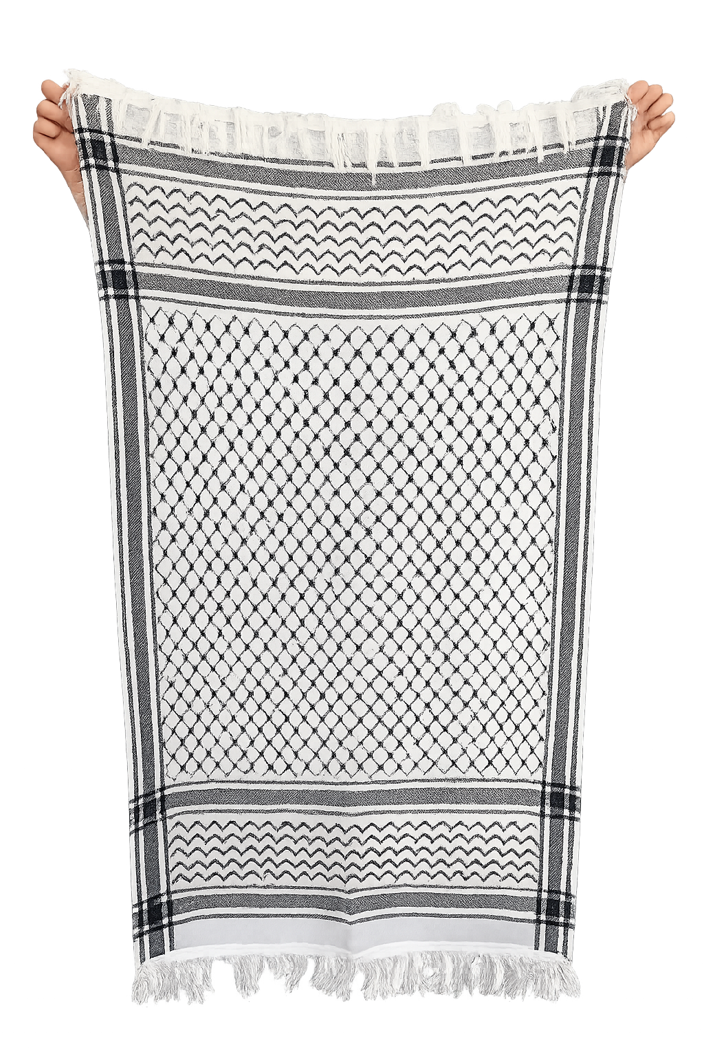 Cozy Kuffiyeh Scarf - White
