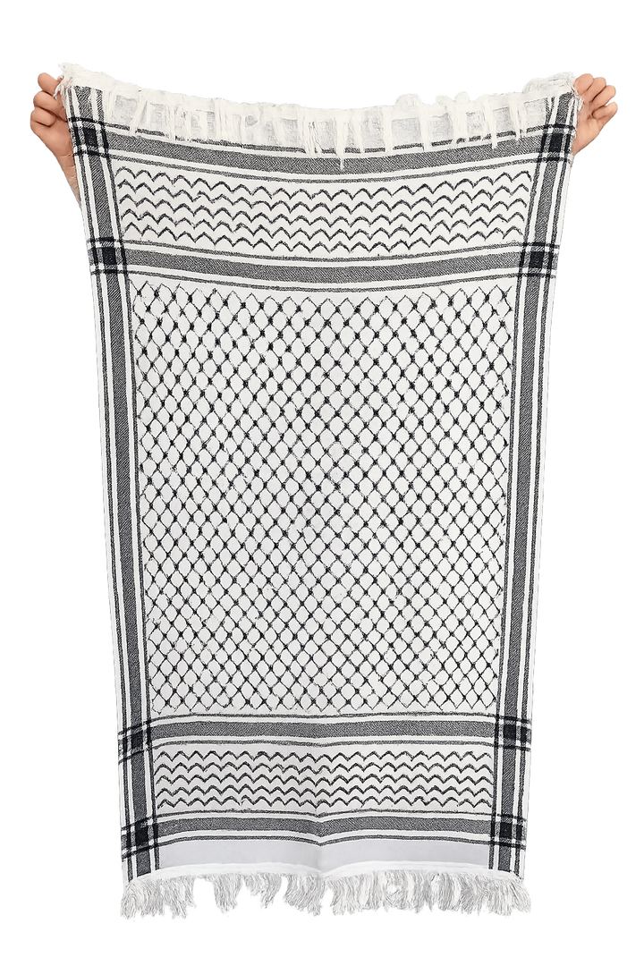 Cozy Kuffiyeh Scarf - White