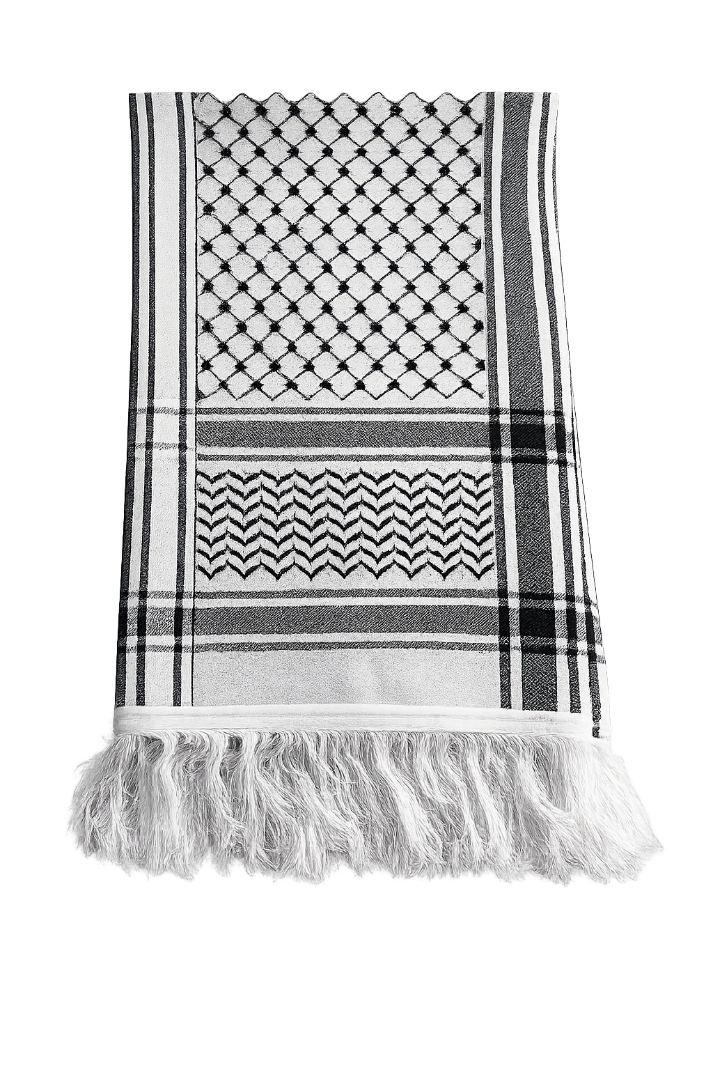 Cozy Kuffiyeh Scarf - White