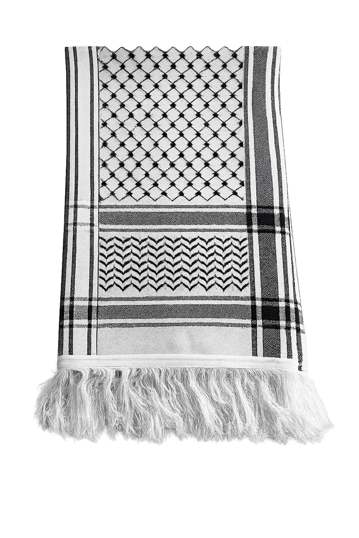 Cozy Kuffiyeh Scarf - White