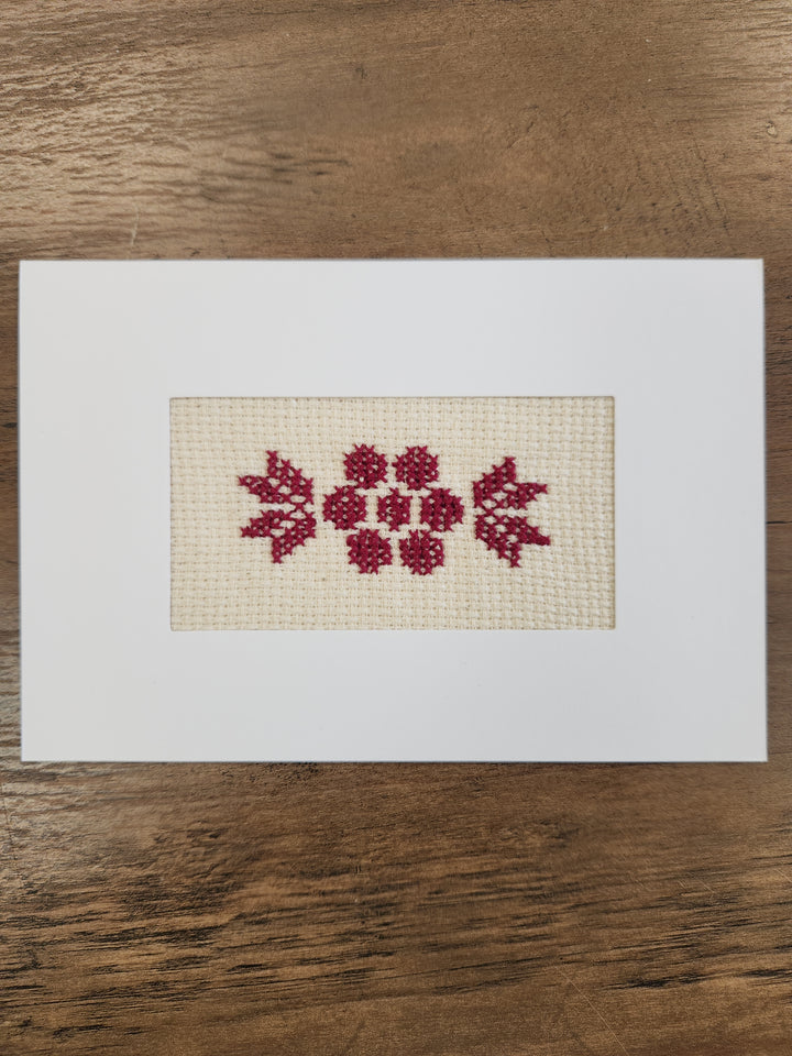 Hand-Embroidered Card - Jenin