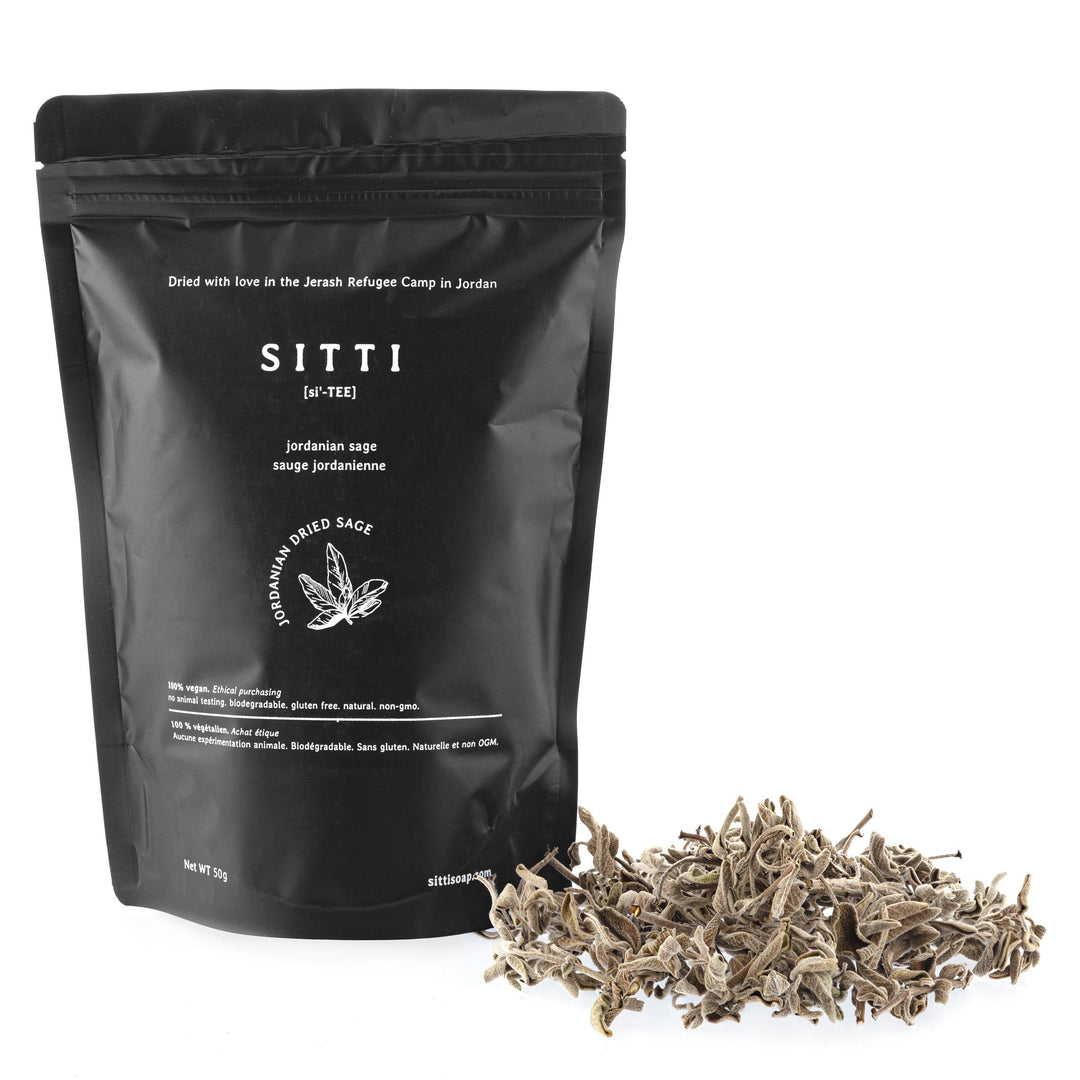 Jordanian Dried Sage Herbal Tea Leaves (50 grams) - Sitti Social Enterprise Limited.