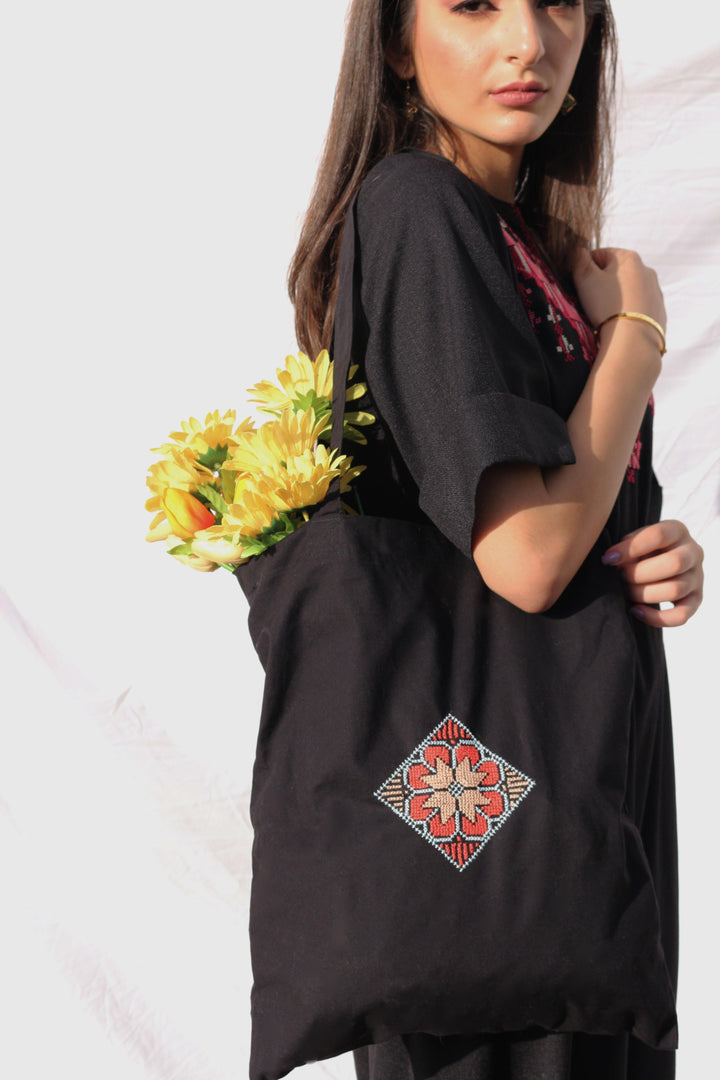 Hand-Embroidered Tote Bags - Made by Refugees - Sitti Social Enterprise Limited.