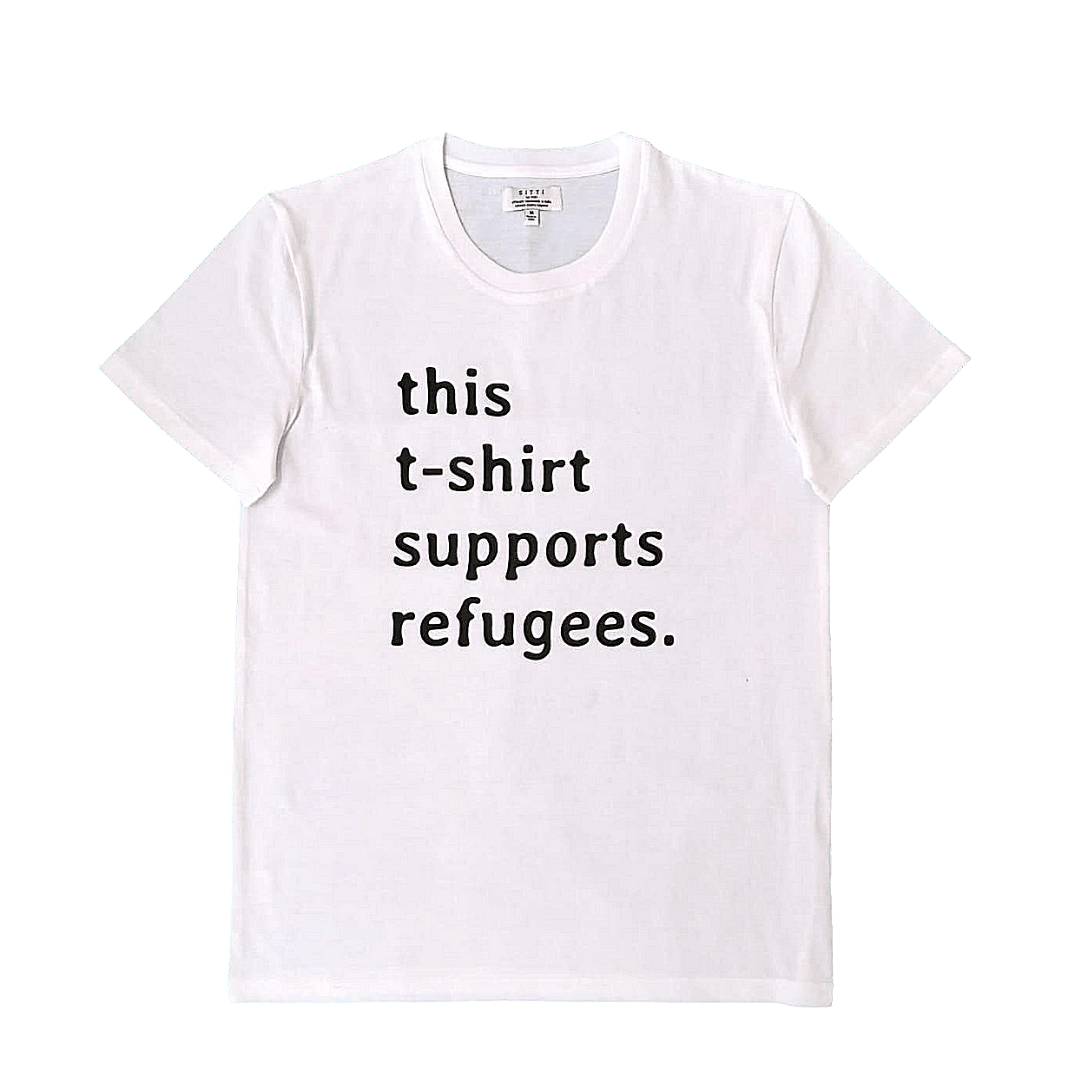 Sitti x UNHCR: "this t-shirt supports refugees." Unisex T-Shirt. - Sitti Social Enterprise Limited.